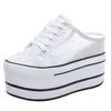 Fashion Casual Shoes Slippers Women Canvas Shoes Fashion Breathable Platform Wedge Heel Women Slipper Sneakers Mules Sandals Slide