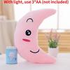 Colorful Illuminated Plush Pillows In Adorable Star Moon And Heart Shapes For Kids