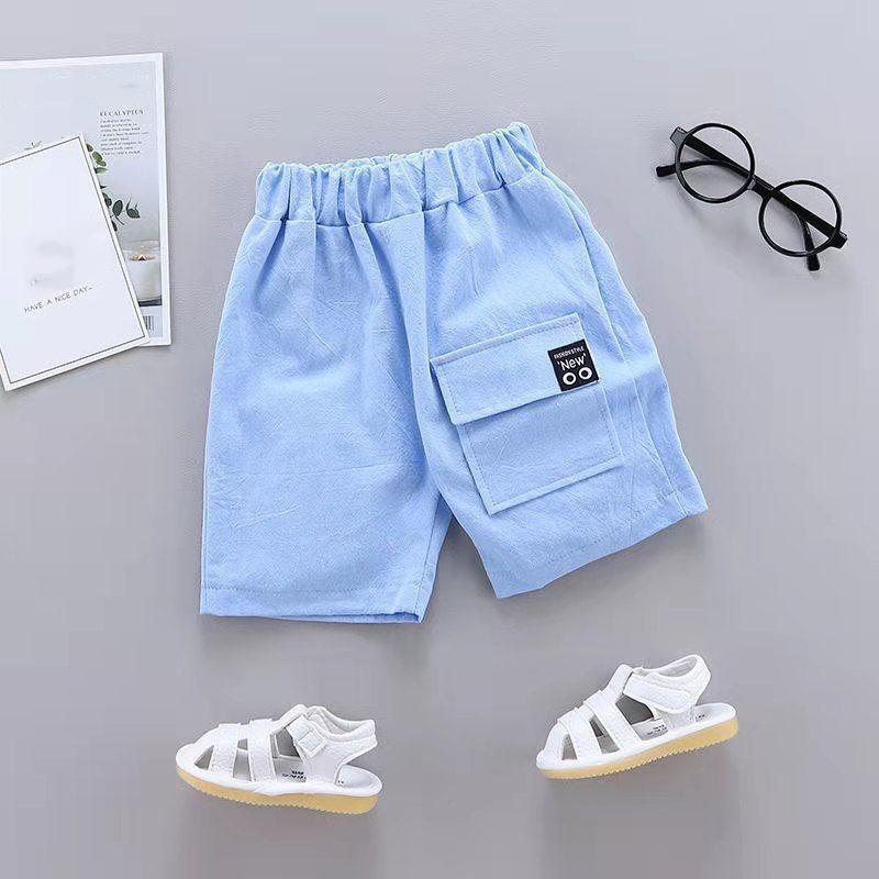 Тонкие летние спортивные рабочие шорты для мальчиков, простые и удобные повседневные брюки средней посадки