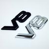 ABAT1 1X Auto Metal Alloy 3D V8 Logo Engine Displacement Trunk Rear Car Badge Decal Chrome V8 Side Wing Emblem Sticker Car Styling