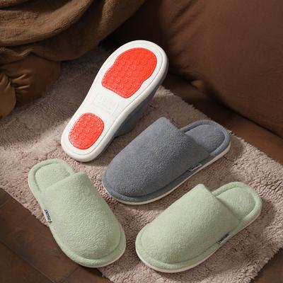 2025 новые хлопковые тапочки женские зимние парные домашние для пола дома домашние нескользящие теплые пушистые тапочки мужские