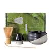 Matcha Tea Ceremony Includes a Tea a Chashaku and a Bamboo A Traditional Craft for Matcha Includes a Matcha Powder and Whisk 4-Piece Set Bowl,