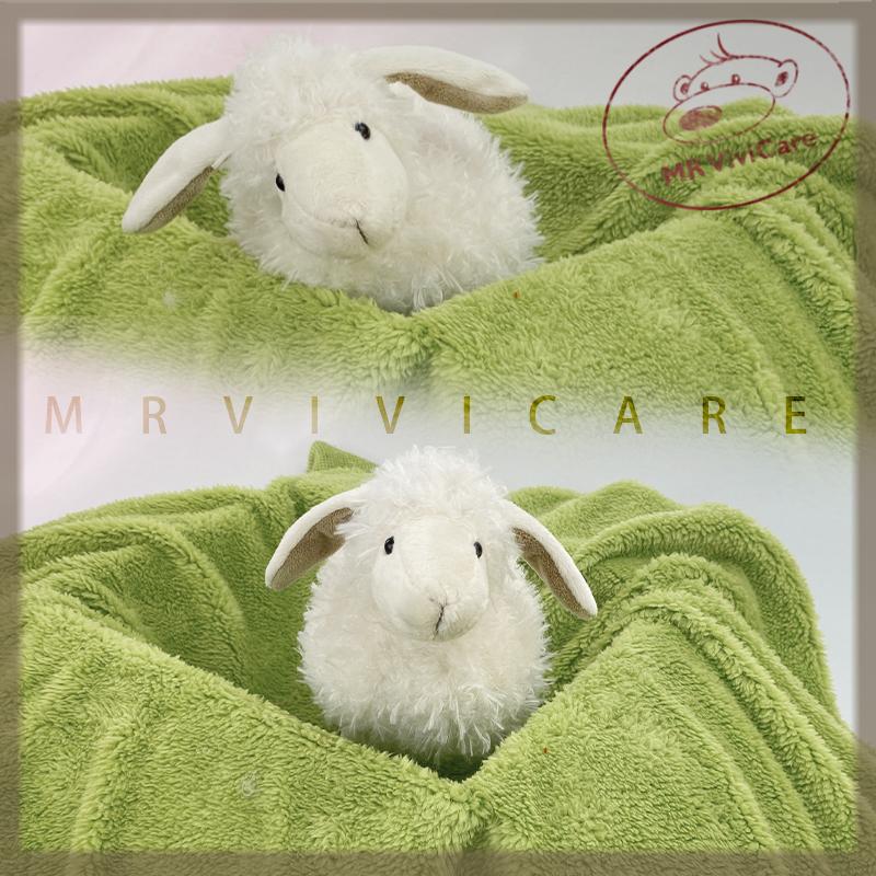 Super Soft White Sheep Plush Toy Cute Stuffed Animal Doll for Baby Girls Comforting Sleep Companion Home Decor Gift