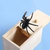 1PC-Wooden Prank Trick Practical Joke Home Office Scare Toy Box Gag Spider Parents Friend Funny Play Joke Gift Surprising