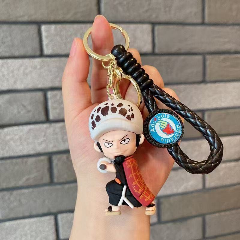 One Piece Луффи Автомобильный рюкзак Брелок Аниме Периферия Плетеная Брелок-подвеска Подарки на День Рождения Фестиваль Для Мальчиков И Девочек