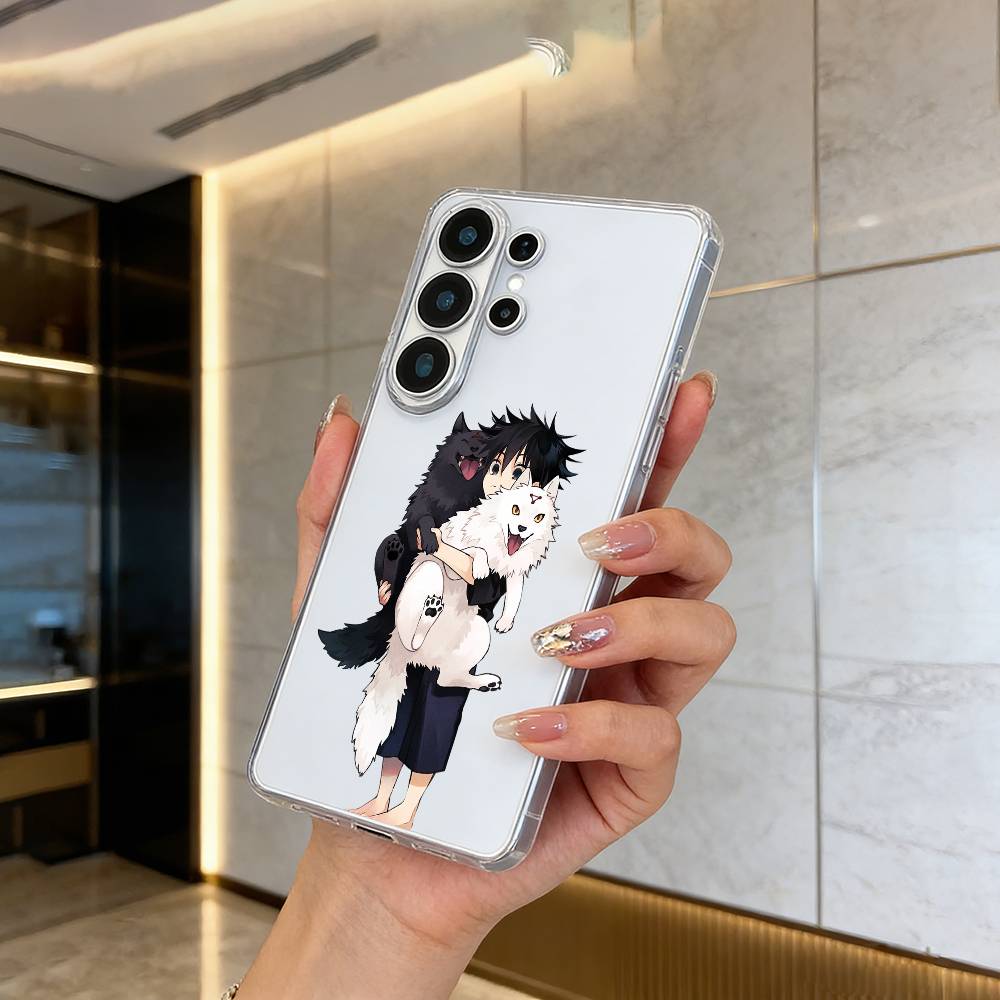 J-Jujutsu K-aisen-Популярные персонажи Прозрачный чехол для телефона для Samsung S25, S24, S21, S22, S23, S30, Ultra, S20, Plus, FE, Lite