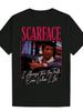 Men'S Summer Casual Crew Neck Polyester T-Shirt with "Scarface" Movie Graphic &