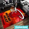 Custom Name Rug Heat Miami Team Spirit Area Rug Suitable for Indoor And Outdoor,Carpets for Homes, Offices,Living Rooms,Home Decor,Christmas Gift