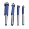 4 Pcs Flush Trim Router Bit 1 4 Shank Tungsten Steel Alloy High Hardness Edge Flush Trimming Bit for Woodworking
