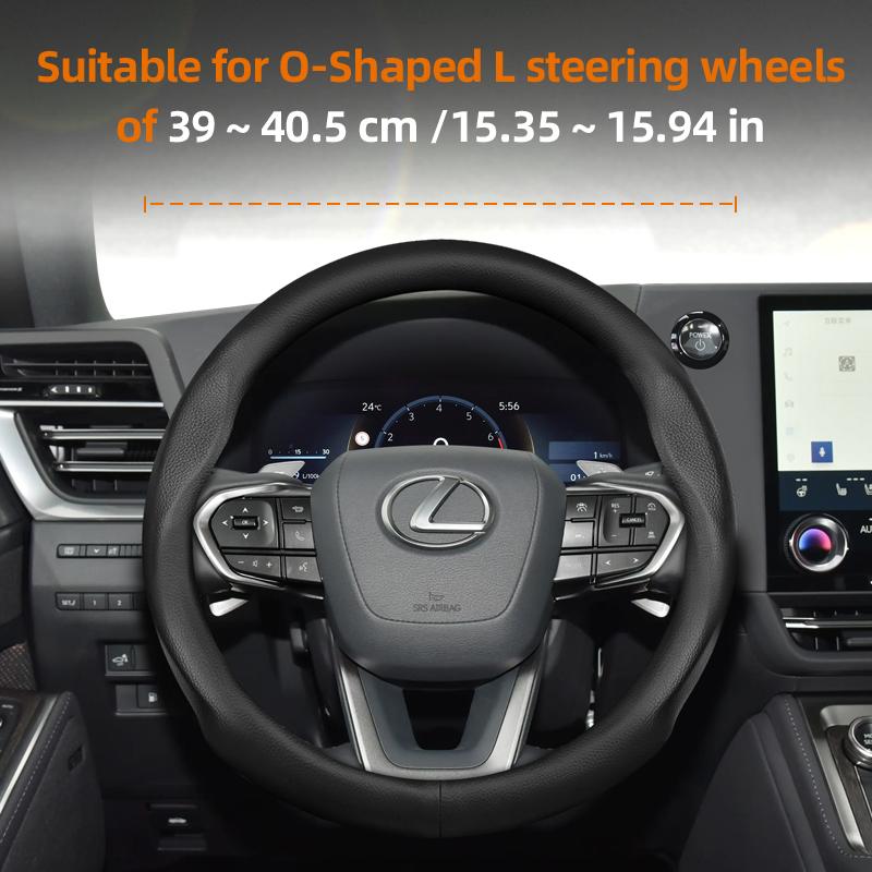 Suitable for Lexus Ultra-Thin Breathable Leather Steering Wheel Cover Suitable for Is250 Gs300 Lx 570 Nx Is350 2019 Es350 Gx460 Is 300 Ls400 QY5