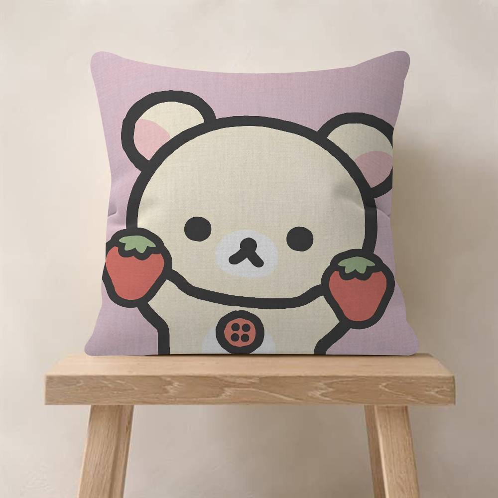 Cute Rilakkumas Body Pillow Gifts Home Office Furnishings Bedroom Sofa Car Cushion Cover Case 45X45Cm