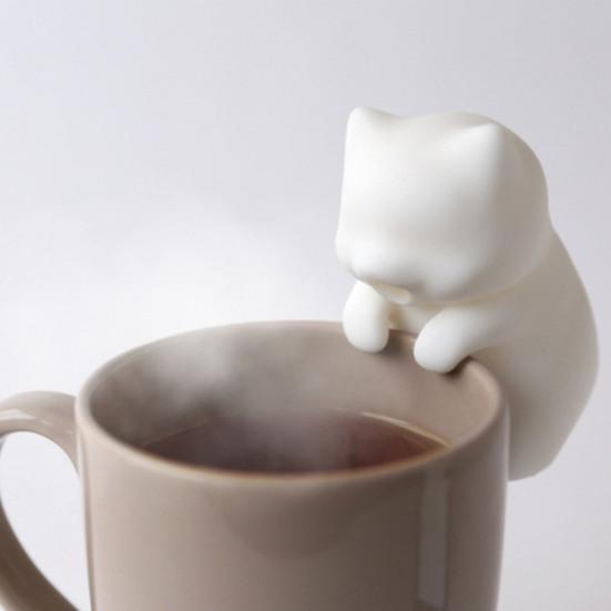 Охладитель напитков Компактный дизайн Портативный Простой в использовании Перезаряжаемый от USB Водонепроницаемый Вентилятор в форме кошки Охладитель для напитков и еды