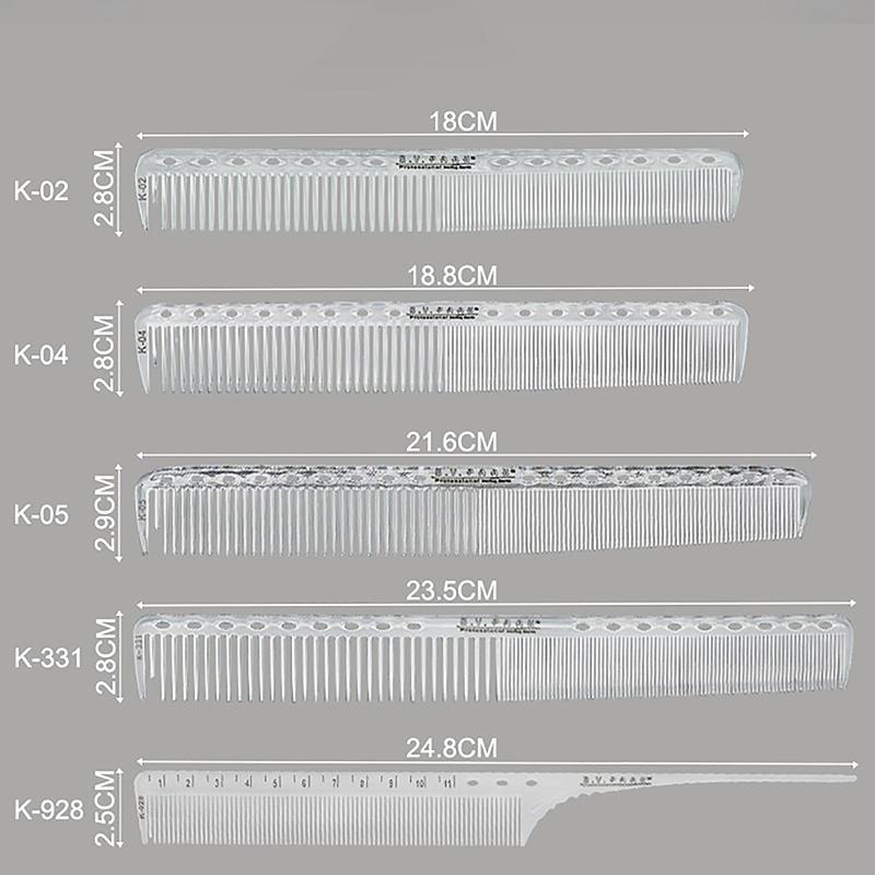 Прозрачная салонная расческа для волос с профессиональным парикмахерским весовым гребнем