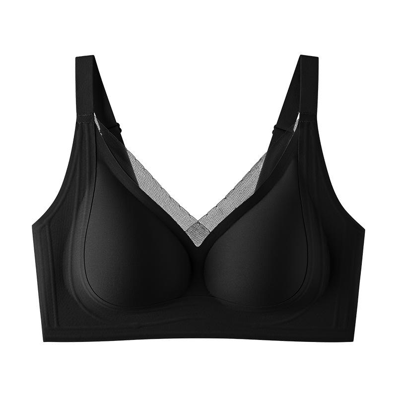 Traceless chest lift underwear, three-dimensional support, round and full, comfortable, antibacterial, healthy and soft support bra