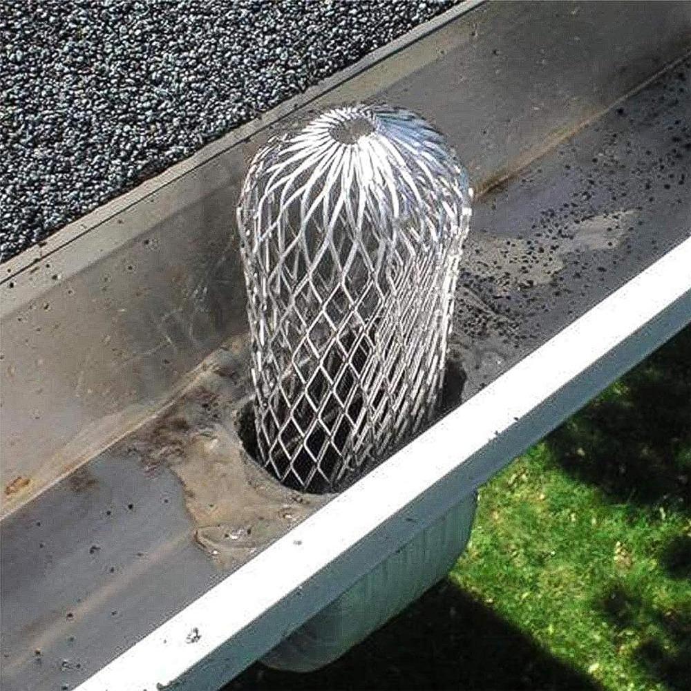 2/4/6Pcs Gutters Filte Mesh Aluminum Outdoor Leaf Debris Mud Gutter Guard Drain Net Cover Anti-blocking Gutter Cleaning Tools
