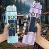 1PC Roots Reggae Band Retro Block Text Print 750ml Portable Sports Water Bottle Leakproof Gym Outdoor Travel Drink Cup