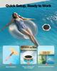 VEVOR Solar Pool Ionizer, Petal Copper Pool Ionizer Up to 170343 L, Floating Automatic Water Cleaner and Purifier, Chlorine Free Water