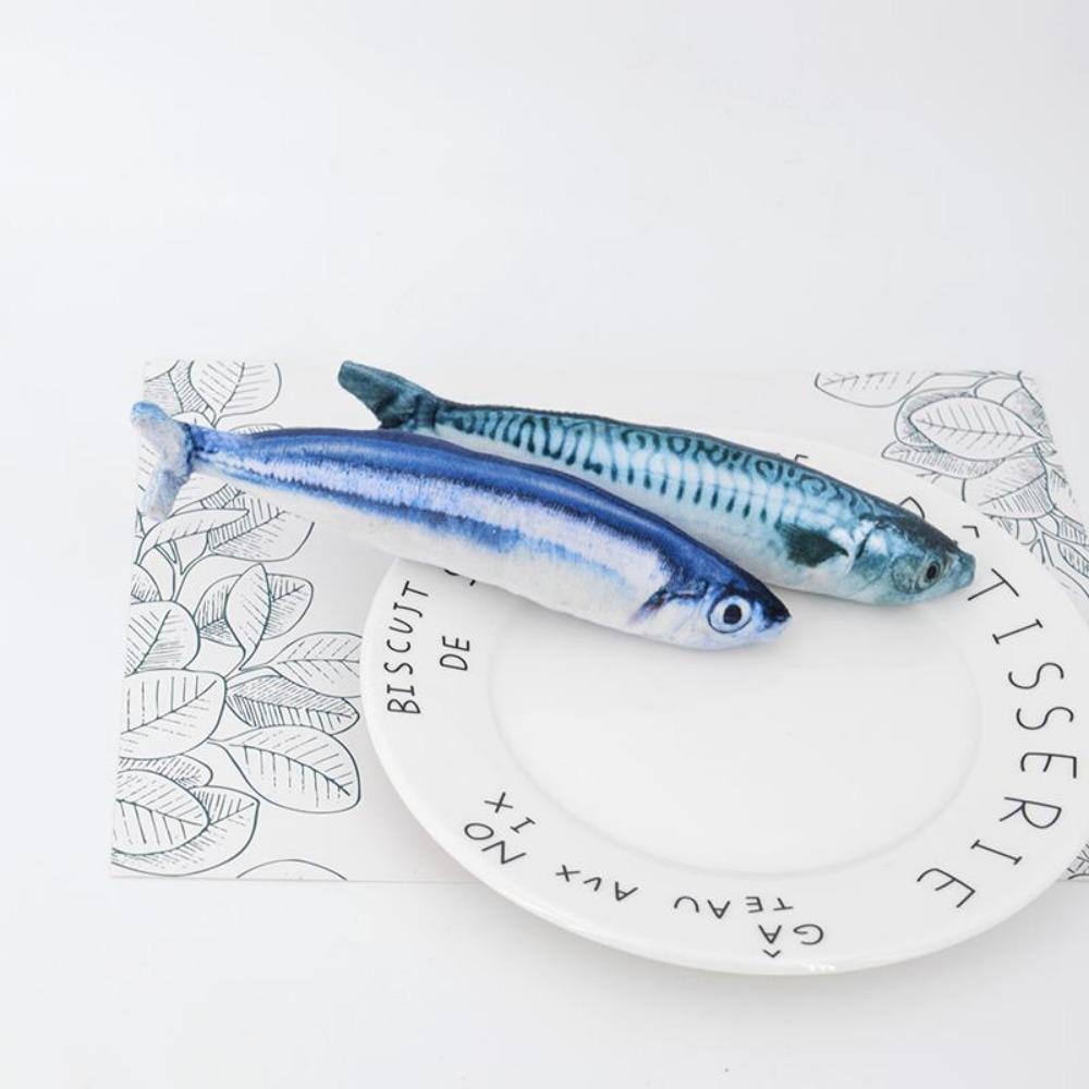 Плюшевая мягкая игрушка длиной 20 см в виде забавной имитации рыбы, с мягким наполнителем, — это милая игрушка для кошки, которую можно использовать для украшения дома.