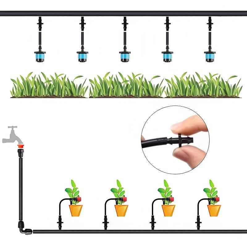 100pcs 4/7 Dual Hook Micro Irrigation Barbed Connectors For Garden Field Watering Gardening Accessories