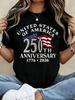 Футболка к 250-летию США 1776 2026 Патриотическая футболка с американским флагом