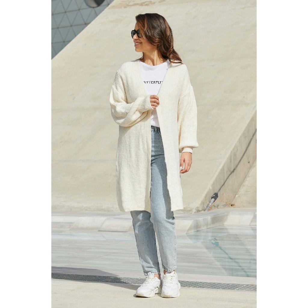 Женский трикотажный свитер с регулируемым узором и завязками по бокам