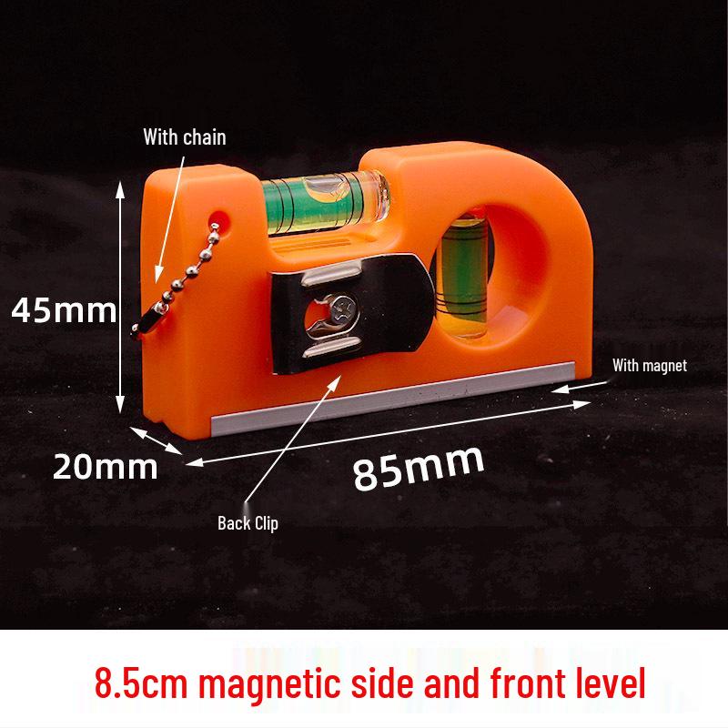 Мини акриловый квадратный уровень-пузырёк - Универсальная линейка с однолинейным балансировочным шариком