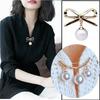 Pearl Brooch Atmospheric V-neck Skirt Anti-exposure Brooch Pin Fixed Clothes Women's Collar Pin Accessories Cardigan Pin