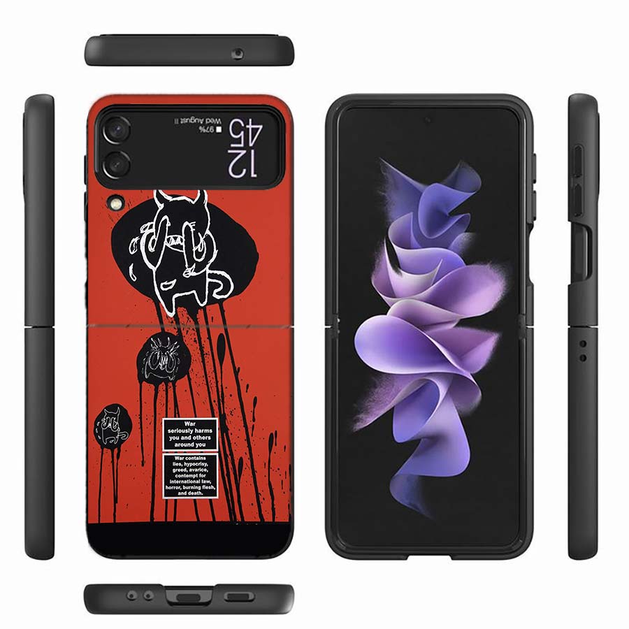Чехол для телефона R-Radiohead For Samsung Z Flip 6 7 5G Z Flip 5 Galaxy Z Flip 3 4 5G ZFlip Ударопрочный Жесткий Чехол TPU PC Coque Cap