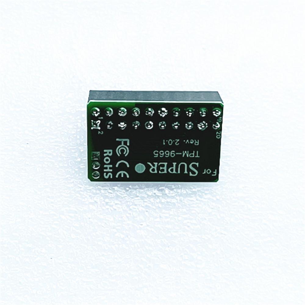 1 X 20Pin TPM 2.0 Module For SuperMicro AOM-TPM-9665H TCG 2.0 Technology