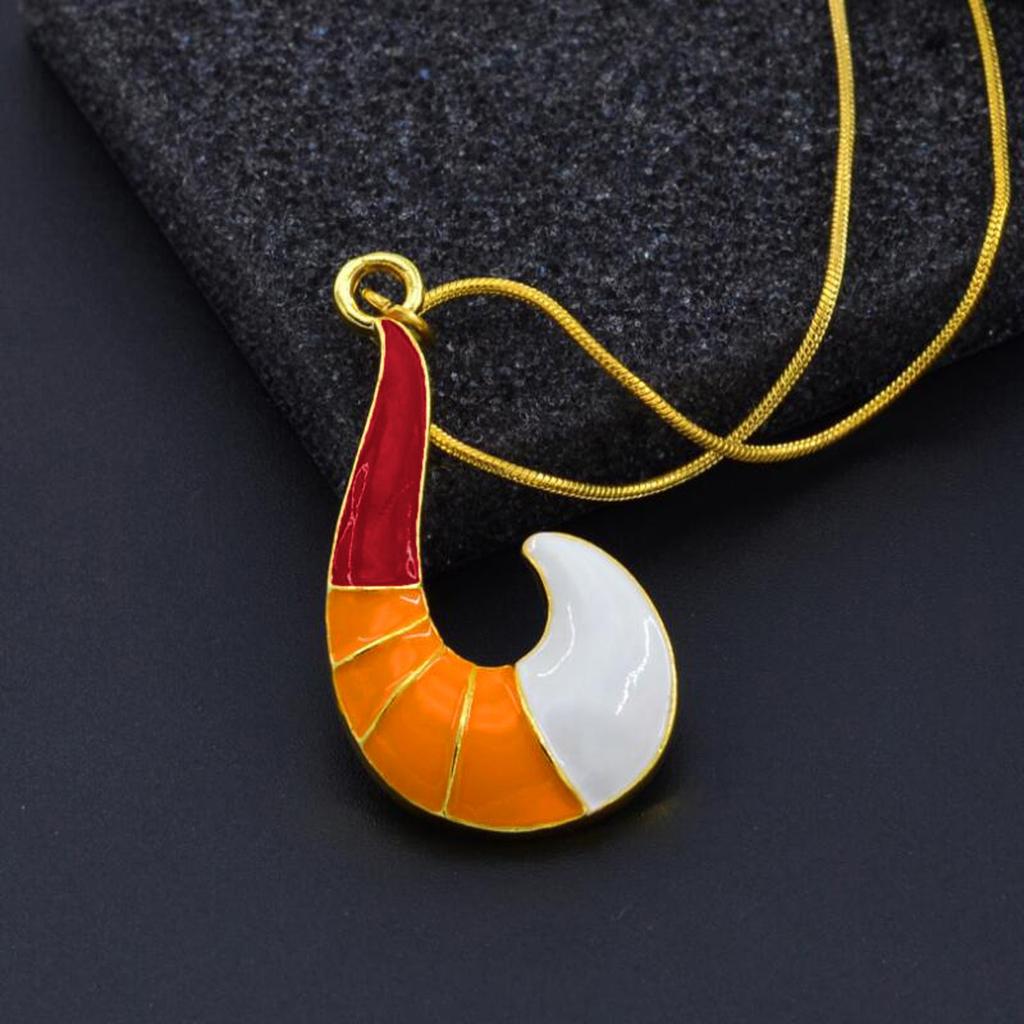 Золотое ожерелье рыболовный крючок милой формы кошачий хвост с колокольчиком женские ожерелья