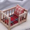 1:12 Кукольный домик Миниатюрная детская кроватка Детская колыбель Мебель Модель Декор Игрушка Аксессуары для кукольного домика