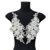 Hot-Selling Beaded Sequins Embroidered Front Neckline Patch Dress Wedding Dress Front Collar Diy Accessories