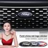 Car Front Grille Rear Tail Trunk Emblem Sticker Front Rear Emblem Badge Sticker For Focus Mondeo Fiesta Line Kugo Transit Escape Fusion Explorer