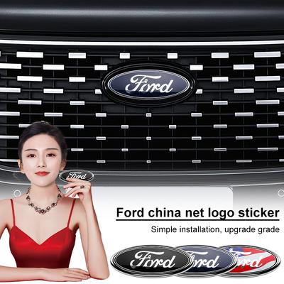 Наклейка с эмблемой на переднюю решетку радиатора, заднюю дверь багажника, переднюю и заднюю эмблему, значок для Focus Mondeo Fiesta Line Kugo Transit Escape Fusion Explorer