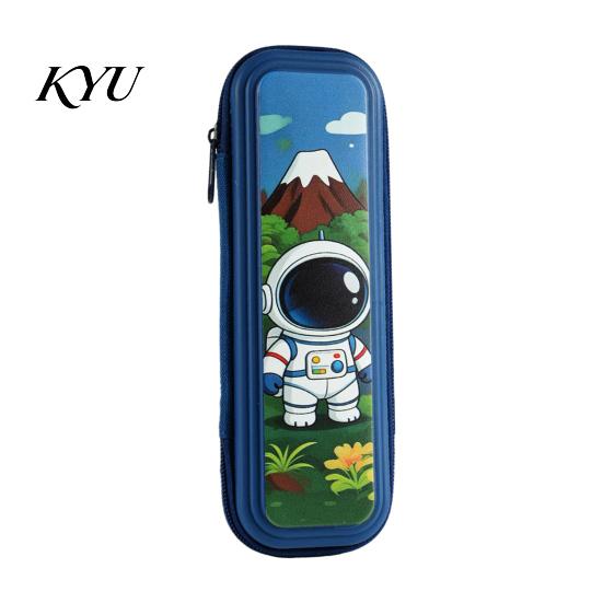 Back to School Gift for Girls Kids Pencil Case with Multi Compartment, Astronaut/Rabbit/Panda/Cat Cartoon Compact Schoolbag Accessory Pouch