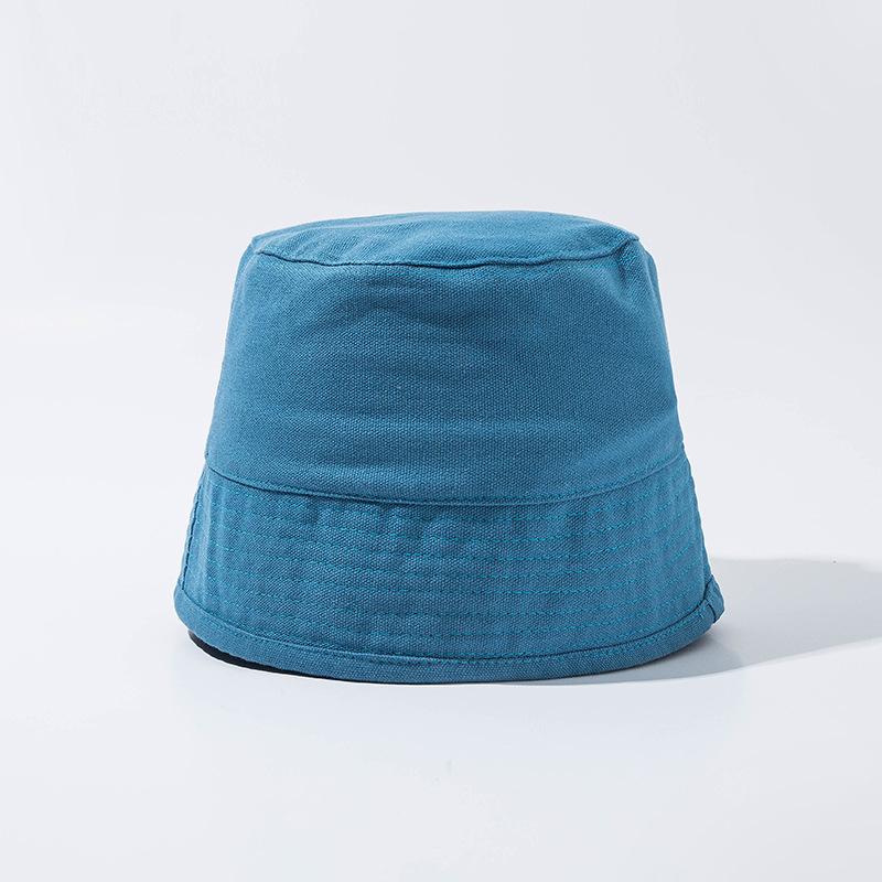 Small Niche Solid Color Retro Bucket Hat Basin Hat Fashionable Street Men's Women's Cotton Linen Fisherman Hat