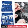 Car CD Player Disassembly Tools Metal Car Audio Release Keys Extractor CD Player Remover Installer Car Audio Repair Tools