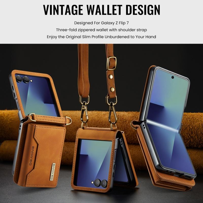 Премиум Кожаный Кошелек Наплечная Сумка Чехол Для Телефона Для Samsung Galaxy Z Flip 8 7 6 5 4 3 Отделения Для Карт Держатель Чехол Hoesje Coque Funda