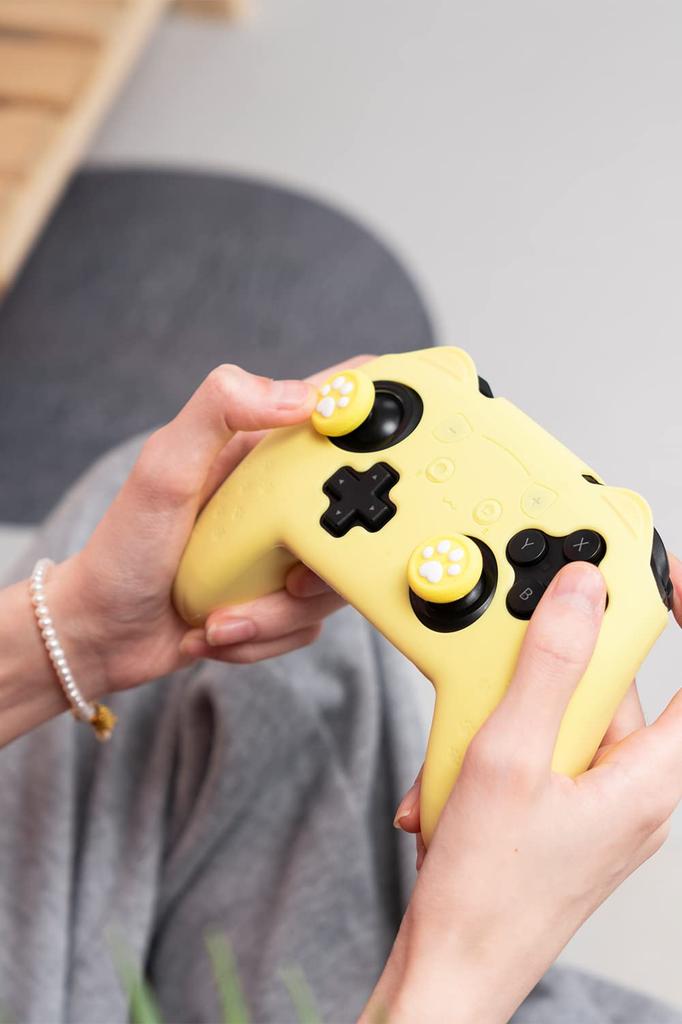 GeekShare NS Pro Controller Silicone Soft Skin Case for Switch Pro Includes Protective Easy to NS Pro Protective Cover Cat Cover, Controller, Sticker,