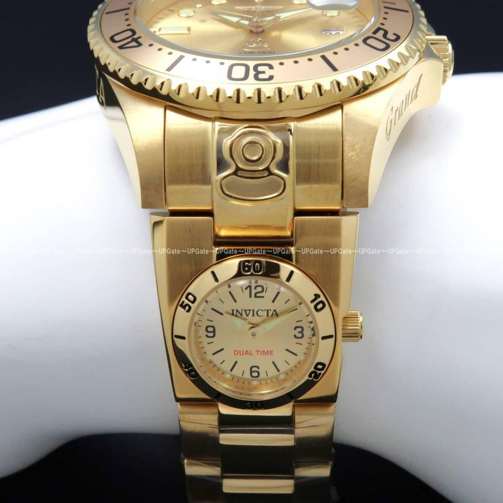 Б/у Автоматическая и кварцевая Полностью золотая INVICTA Pro Diver 45817 Invicta Pro Diver Grand Diver