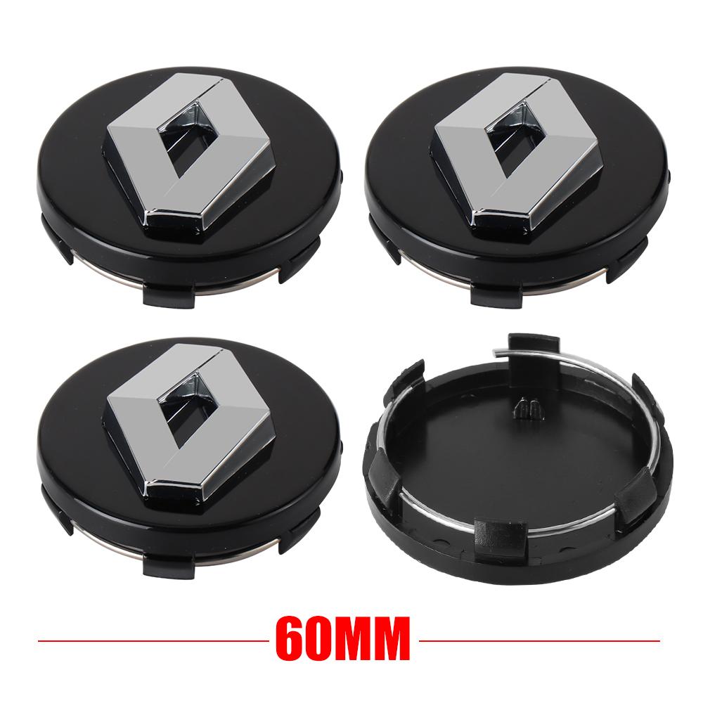 2026 Hot For Renault Interior Stickers 4Pcs 56/60MM Car Wheel Hub Center Cap Rim Cover Badge For Renault Austral Kadjar Clio Meg