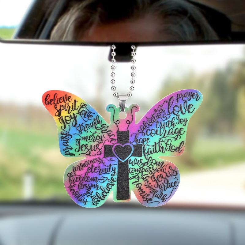 Акриловый материал, плоские украшения для автомобиля, украшения для дома, подвески, украшения для рюкзака, подвески для брелока