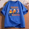 HalloThanksMas Graphic Men's Women T-Shirts Matching Family T Shirt Shirt Halloween Thanksgiving Christmas Tops Holiday Tops