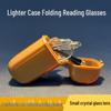 Men's Ultralight Foldable Reading Glasses with Crystal-Clear Lenses for Middle-Aged and Elderly.