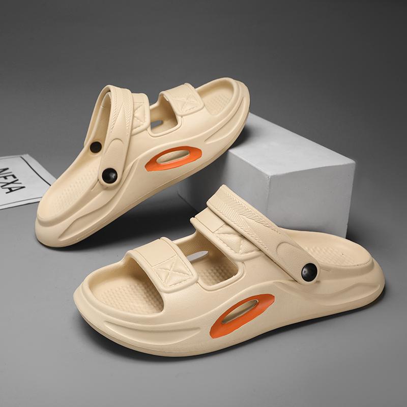 Fashion Men's Outdoor Wear Anti-Slip Home Use Bathing Soft Bottom Wear-Resistant Sports Dual-Purpose Driving Beach Sandals