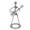Vintage Iron Art Black Man Figure Guitar Performer Home Bar Display Desktop Decoration Ornament