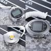 Stopwatch Metal Stopwatch Timer With Backlit Lap Memory Digital Stop Watch For