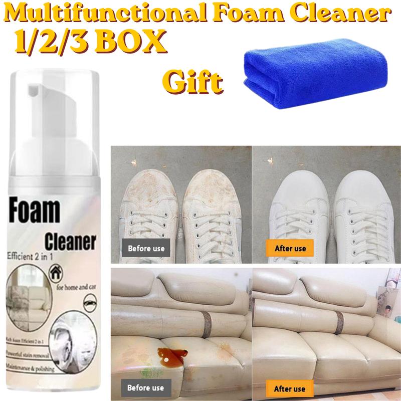 Universal No Wash Foaming Seat Cleaning Spray Efficient Stain Clean Leather Fabric Surface Anti-Aging Car Care Supplies