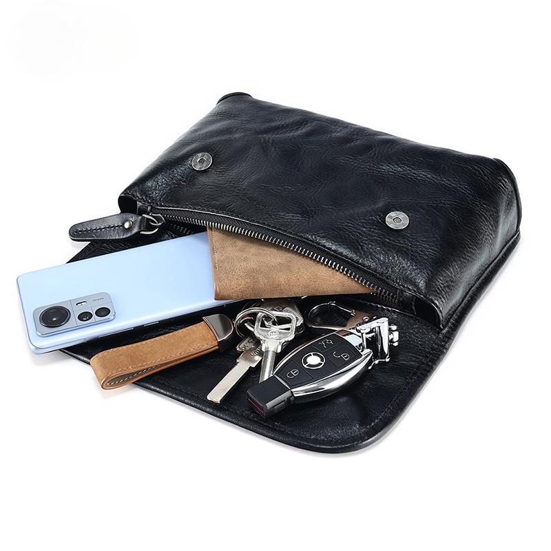 Мужская сумка через плечо Street Trend, кожаная сумка, мужская сумка через плечо из коровьей кожи, повседневная сумка через плечо из натуральной кожи, черная мужская сумка