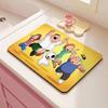 Cartoon F-Family Guy Floor Mat Eco Diatomite Antibacterial Odor-Resistant Floor Mat for Kitchen&Bathroom